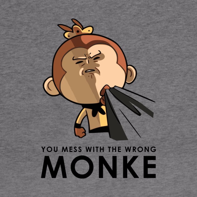 Mess With The Wrong Monkey by 	 FatharaniYasmin